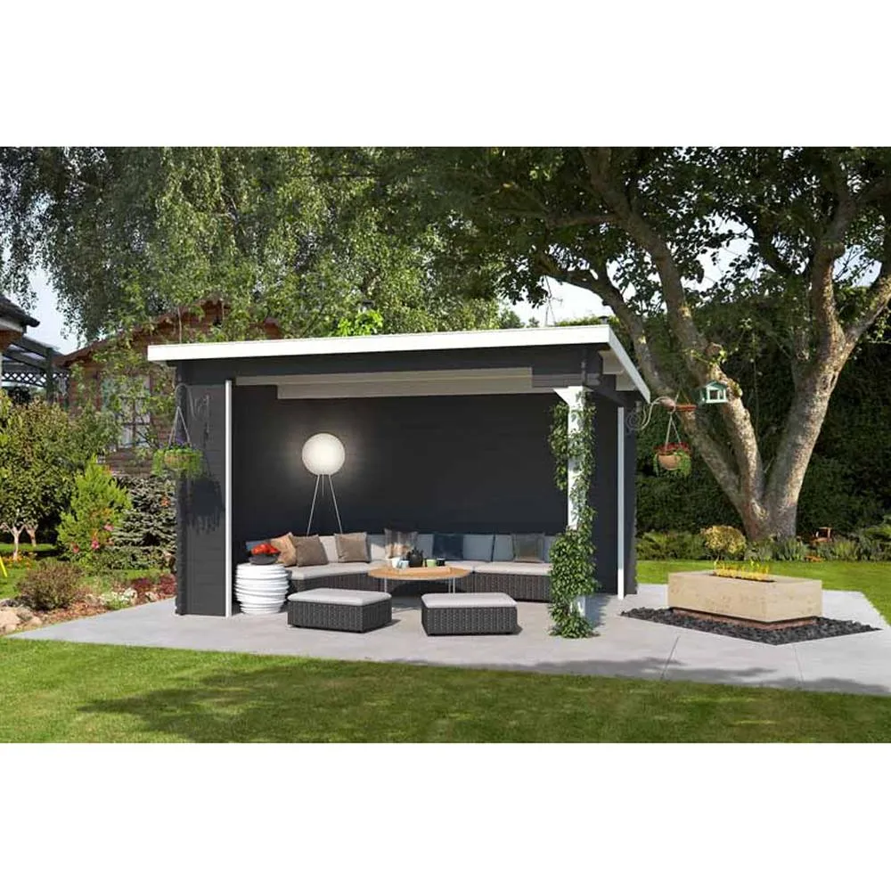 Lasita Maja Ltd Buffalo 380-Log Cabin, Garden Room, Home Office - L420xW324xH250.8 cm in Natural 4