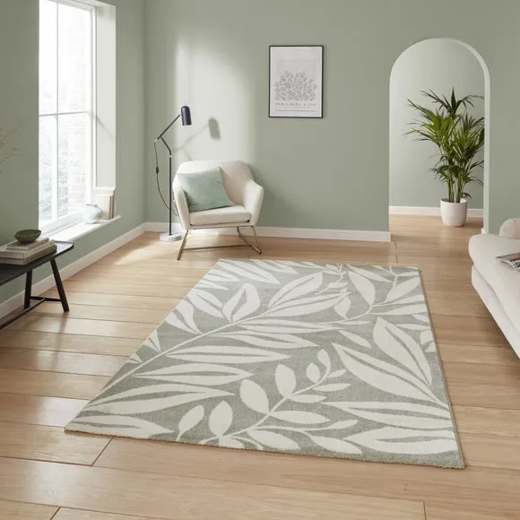 Catherine Lansfield Sorrel Leaves Rug 1