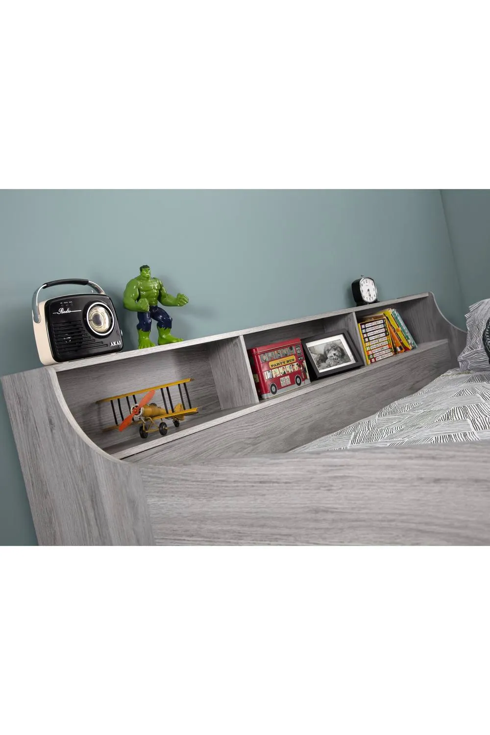 Julian Bowen Jupiter Midsleeper Cabin Bed with Desk in Grey 4