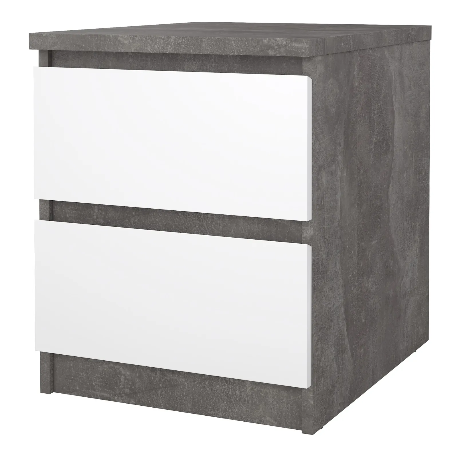 Furniture To Go Naia Bedside 2 Drawers in Grey 3