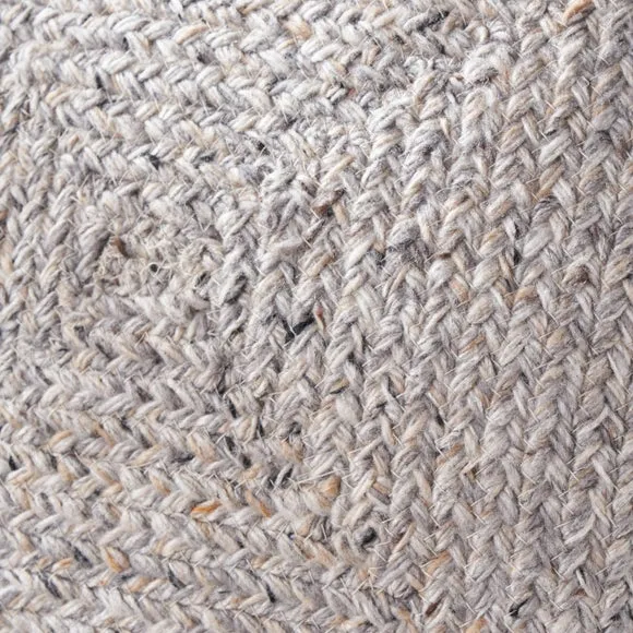 Set of 3 Warm Grey Tweed Square Scatter Cushions 5