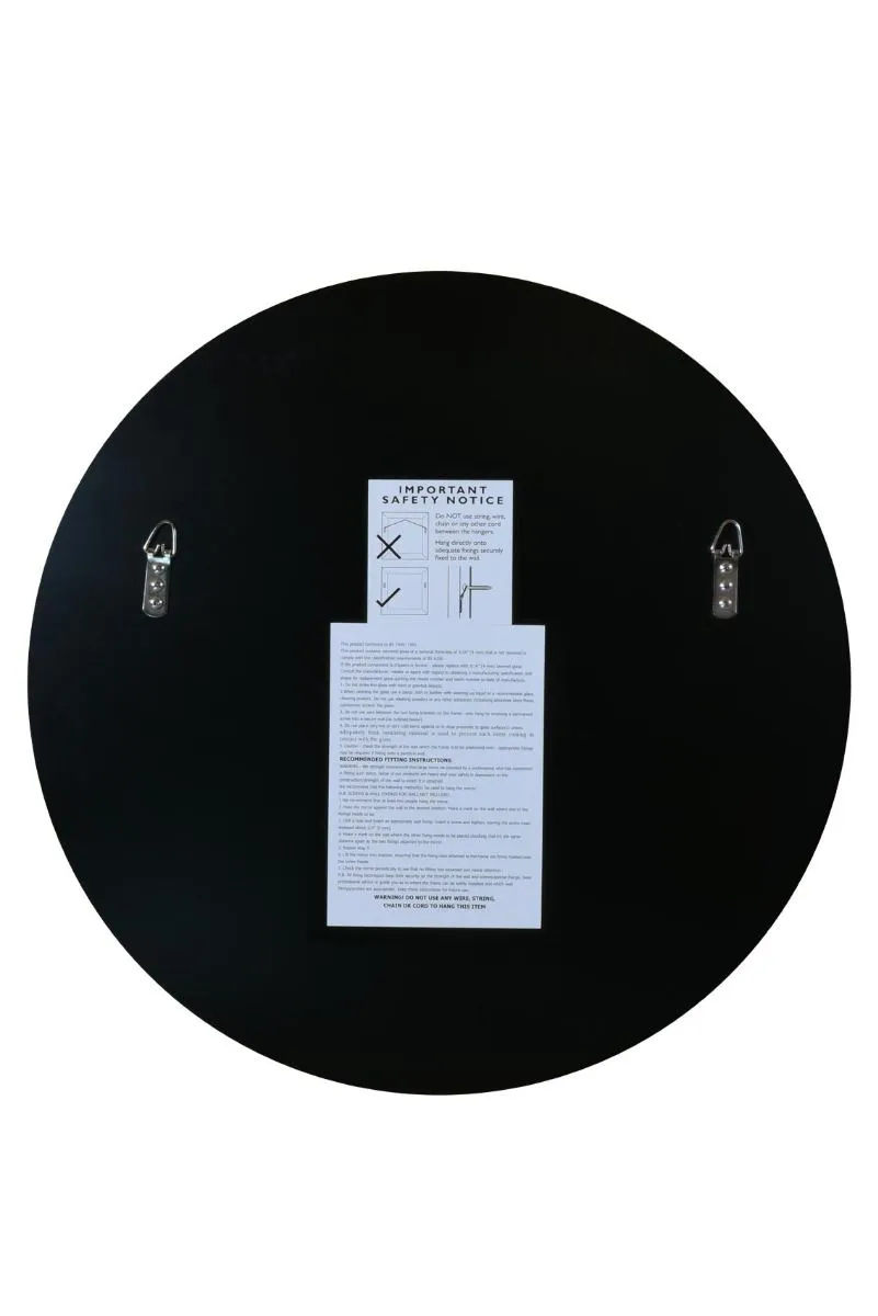 MirrorOutlet Round Circular Antiqued Mirror with Polished Edge 24" X 24" (60x60CM) in Silver 4