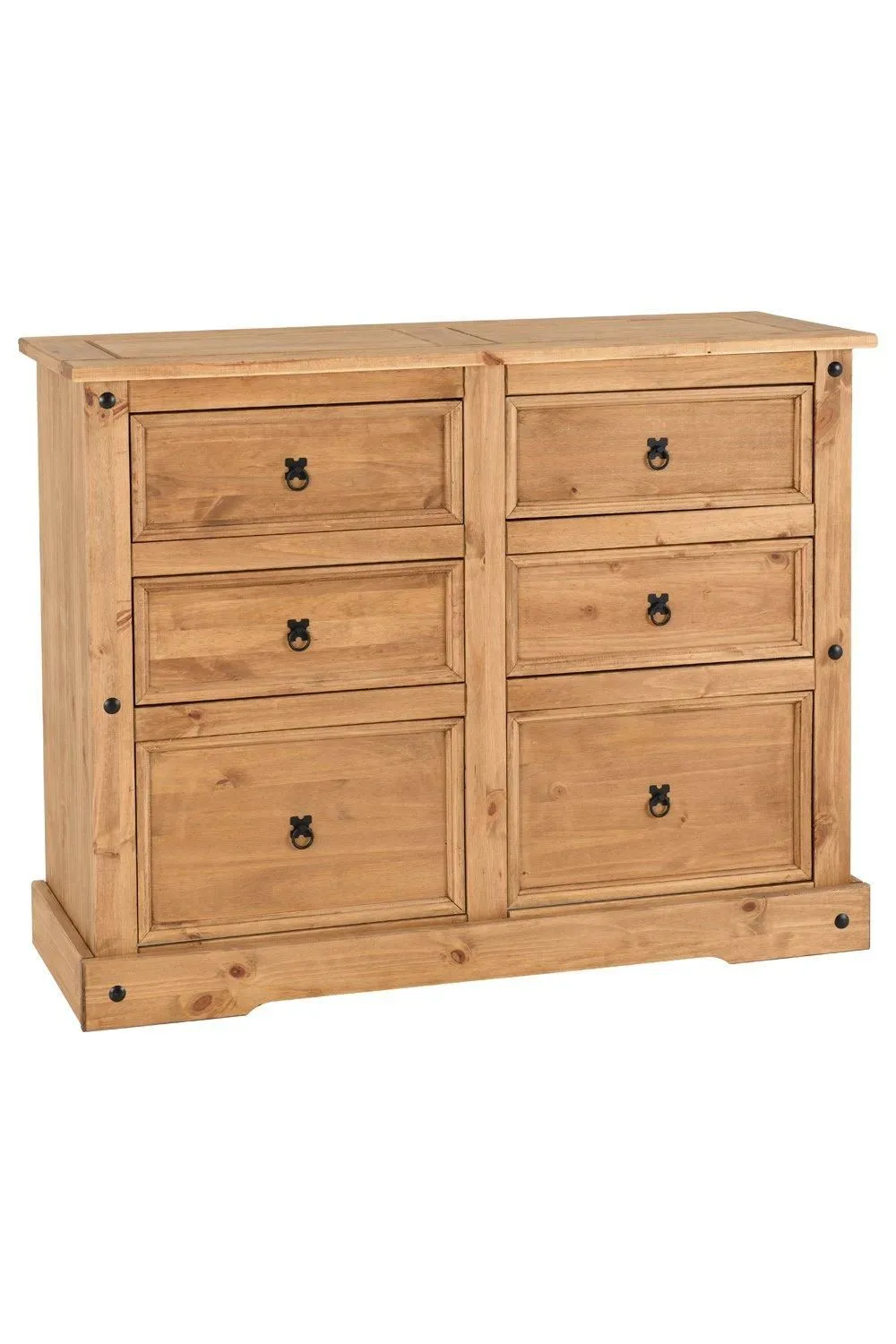 Seconique Corona 6 Drawer Chest in Natural 2