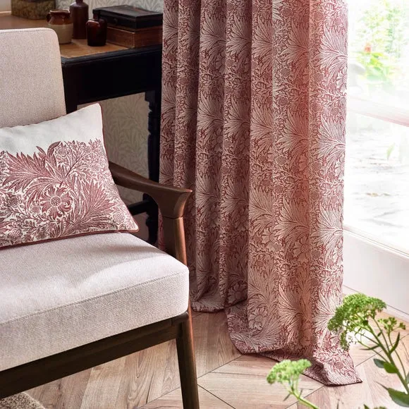 Morris & Co. Marigold Jacquard Pencil Pleat Curtains 4