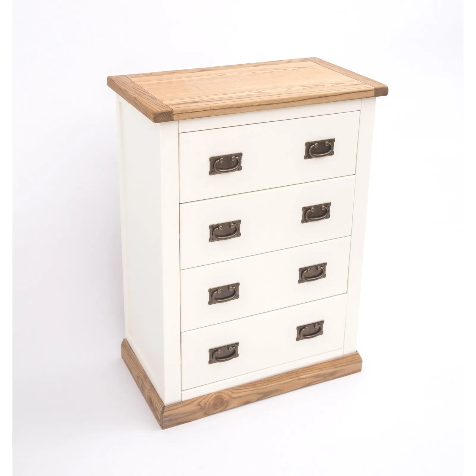 Cabinet Bits Tropea 4 Drawer Chest of Drawers Bras Drop Handle in Off-White 3