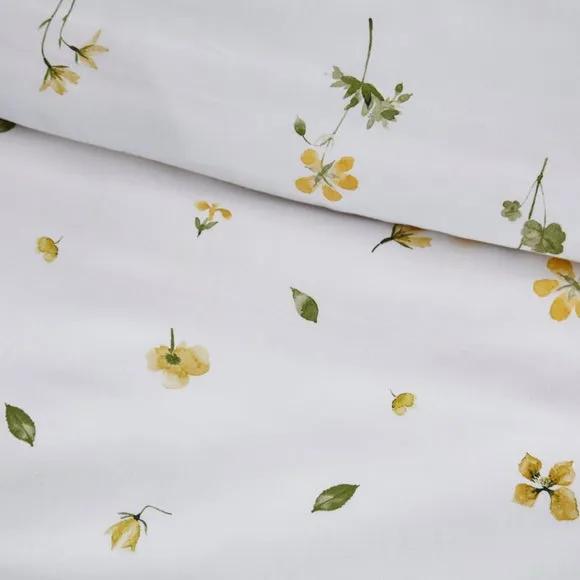 Pressed Floral 100% Cotton Duvet Cover & Pillowcase Set 5