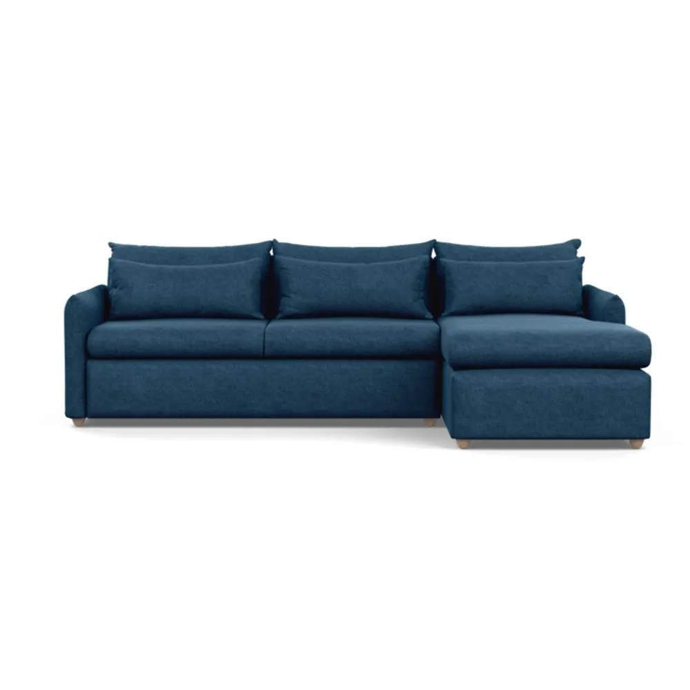 Heal's Pillow Large Right Hand Corner Chaise Texture Ink Natural Feet
