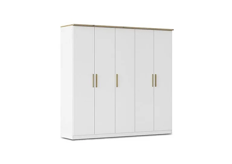 Flavia 226cm 5 Door Decor Hinged Wardrobe