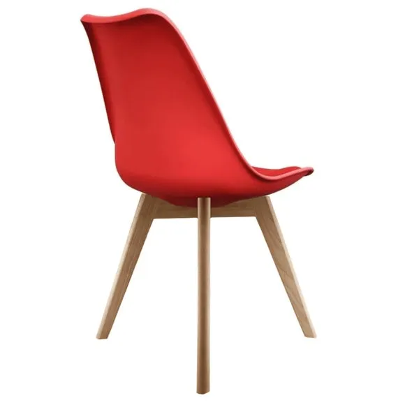 Fusion Living Soho Plastic Dining Chair with Squared Legs 5