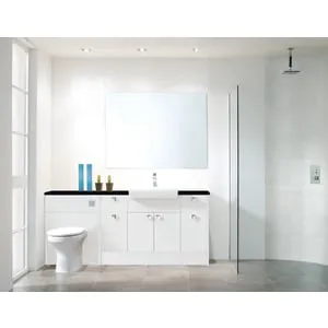 Duarti By Calypso Cascade 600mm Floor Reaching Full Depth Toilet Unit - Matt White 2