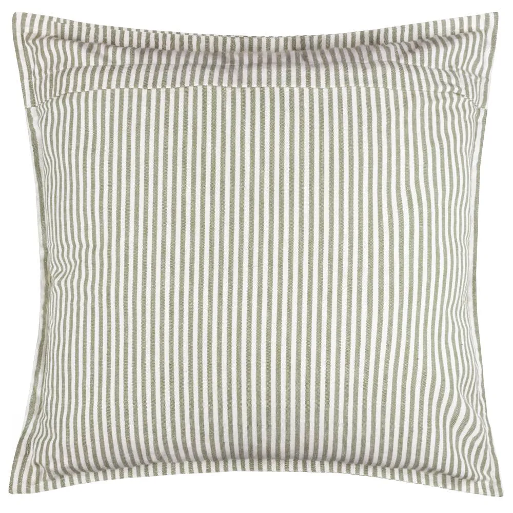 Yard Hayle 100% Cotton Striped Outdoor Cushion in Light Green 3