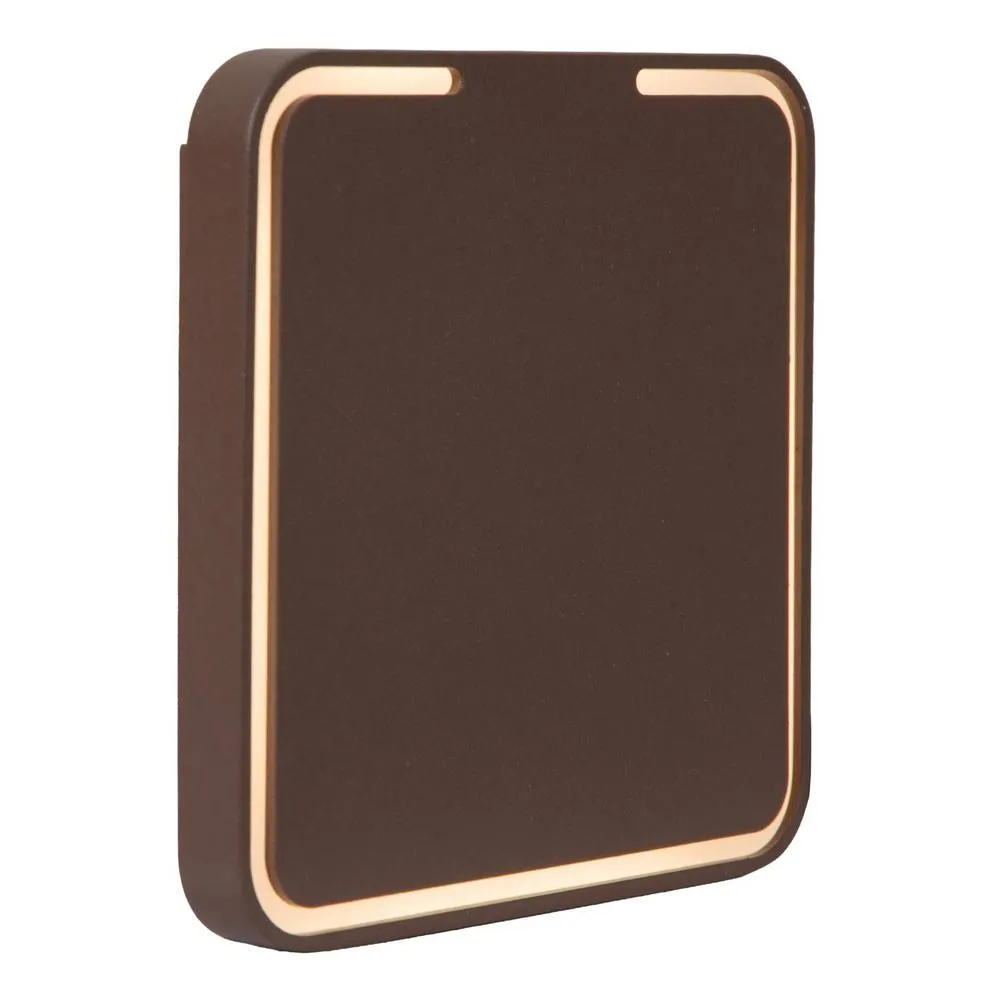 Netlighting Lucide FINISTER Wall light Outdoor LED 1x7W 2700K IP54 Rust Brown 3
