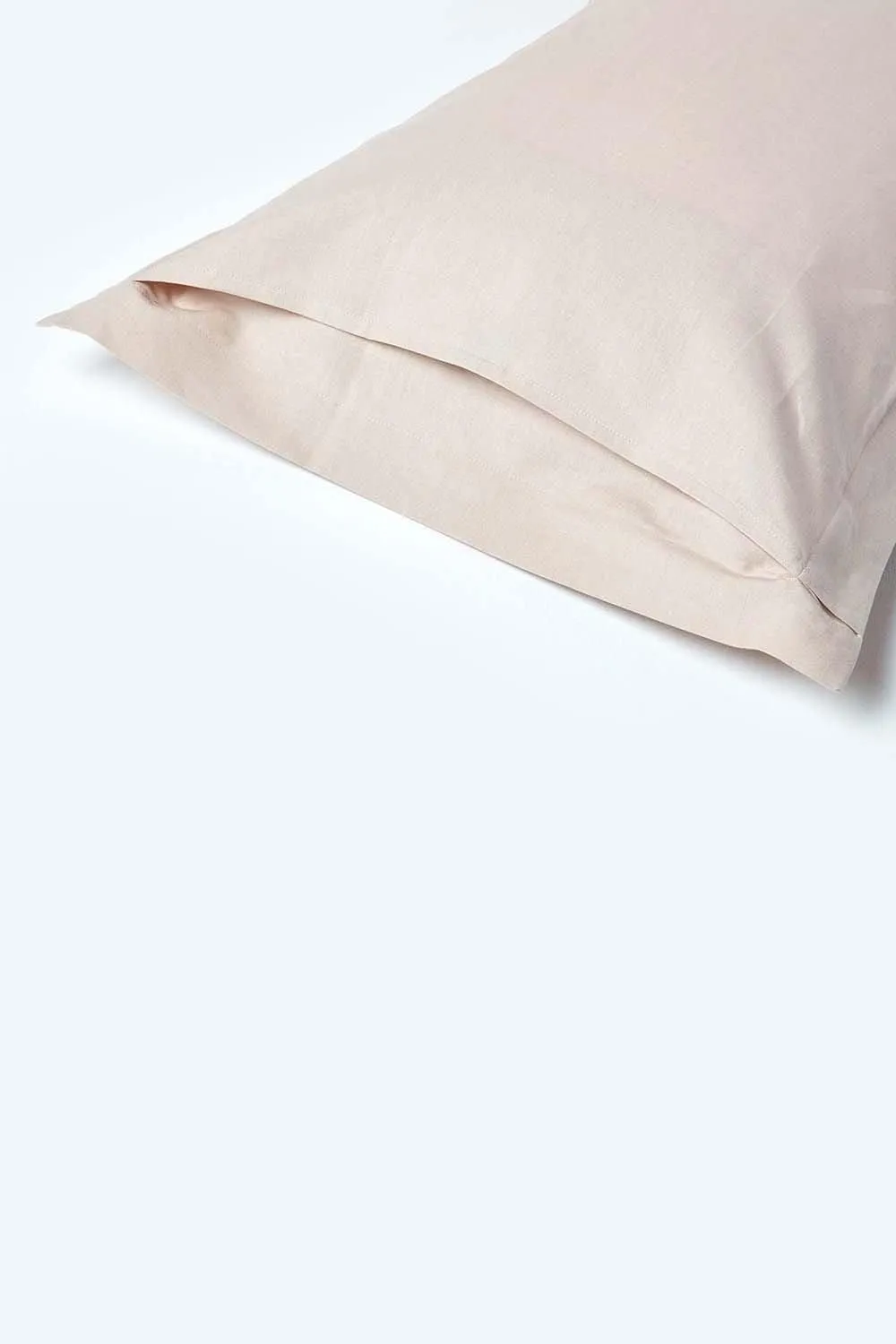 Homescapes Linen Oxford Pillowcase, King in Natural 3