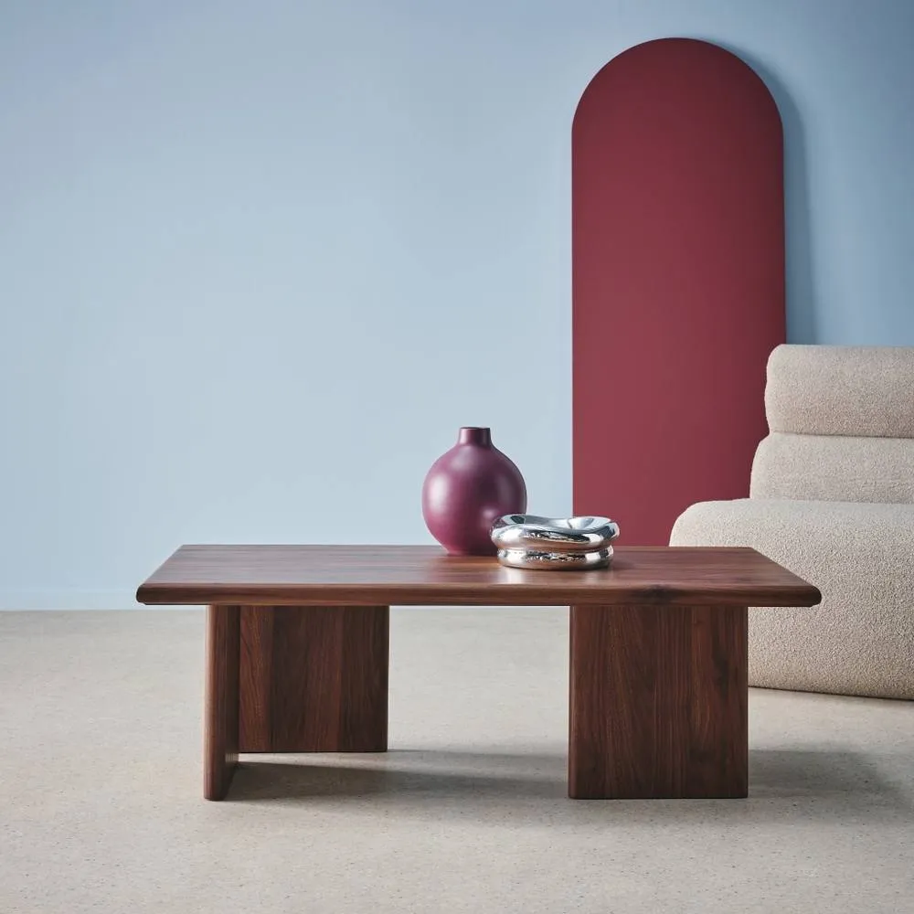 sweeek Rectangular MDF coffee table in Dark Brown 1