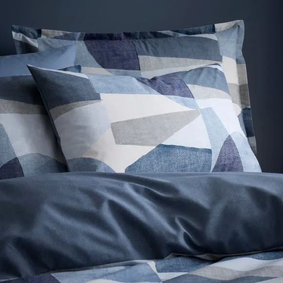 Bronte Geo Polycotton Duvet Cover & Pillowcase Set 4