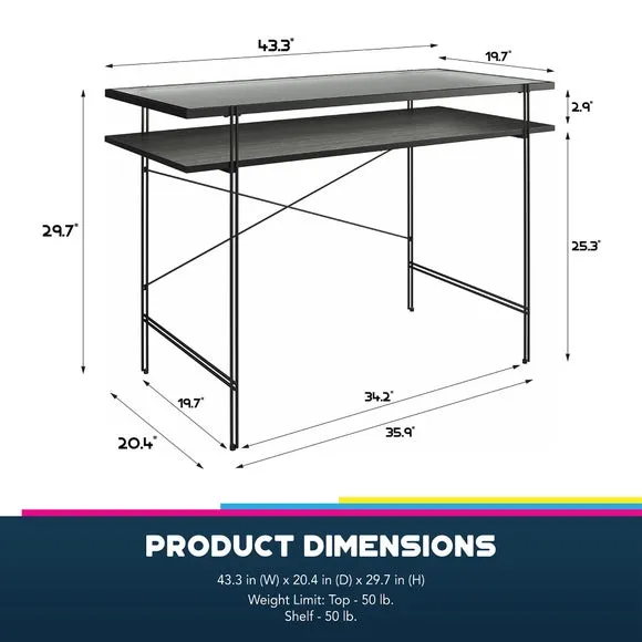 Wainwright Desk, Black Oak 6