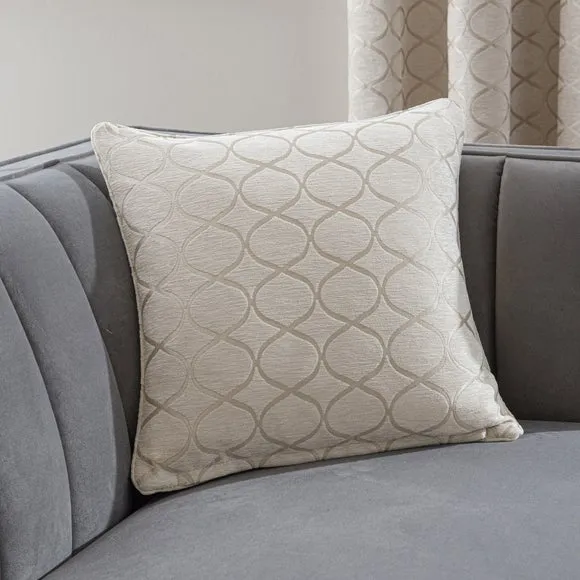 Ogee Chenille Feather Filled Cushion 1
