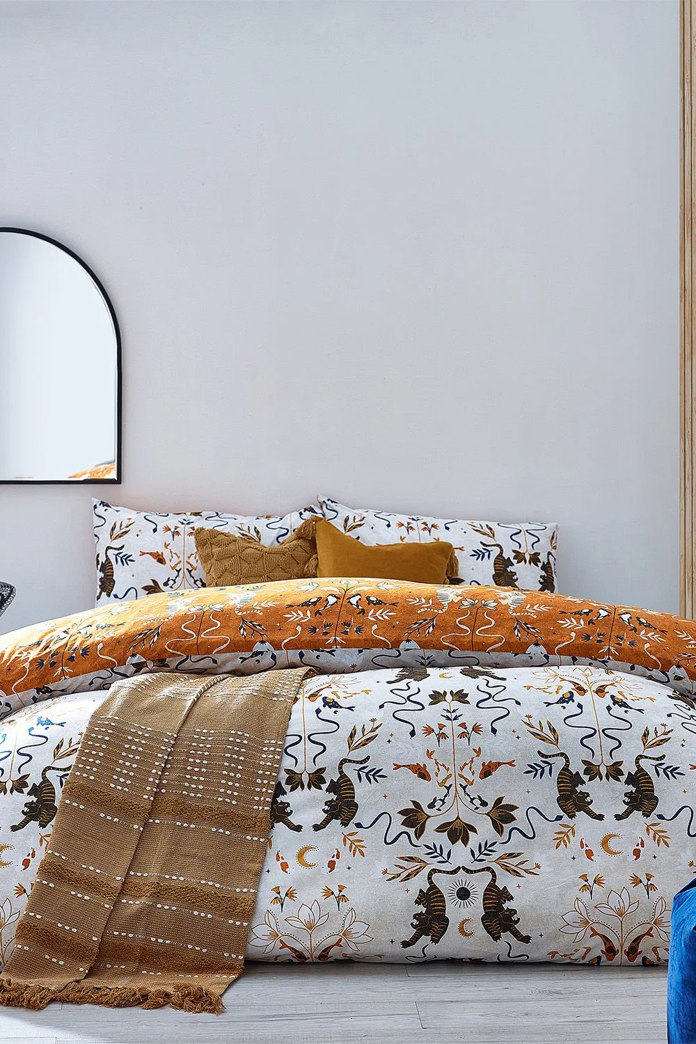 Furn Tiger Fish Botanical Reversible Duvet Cover Set