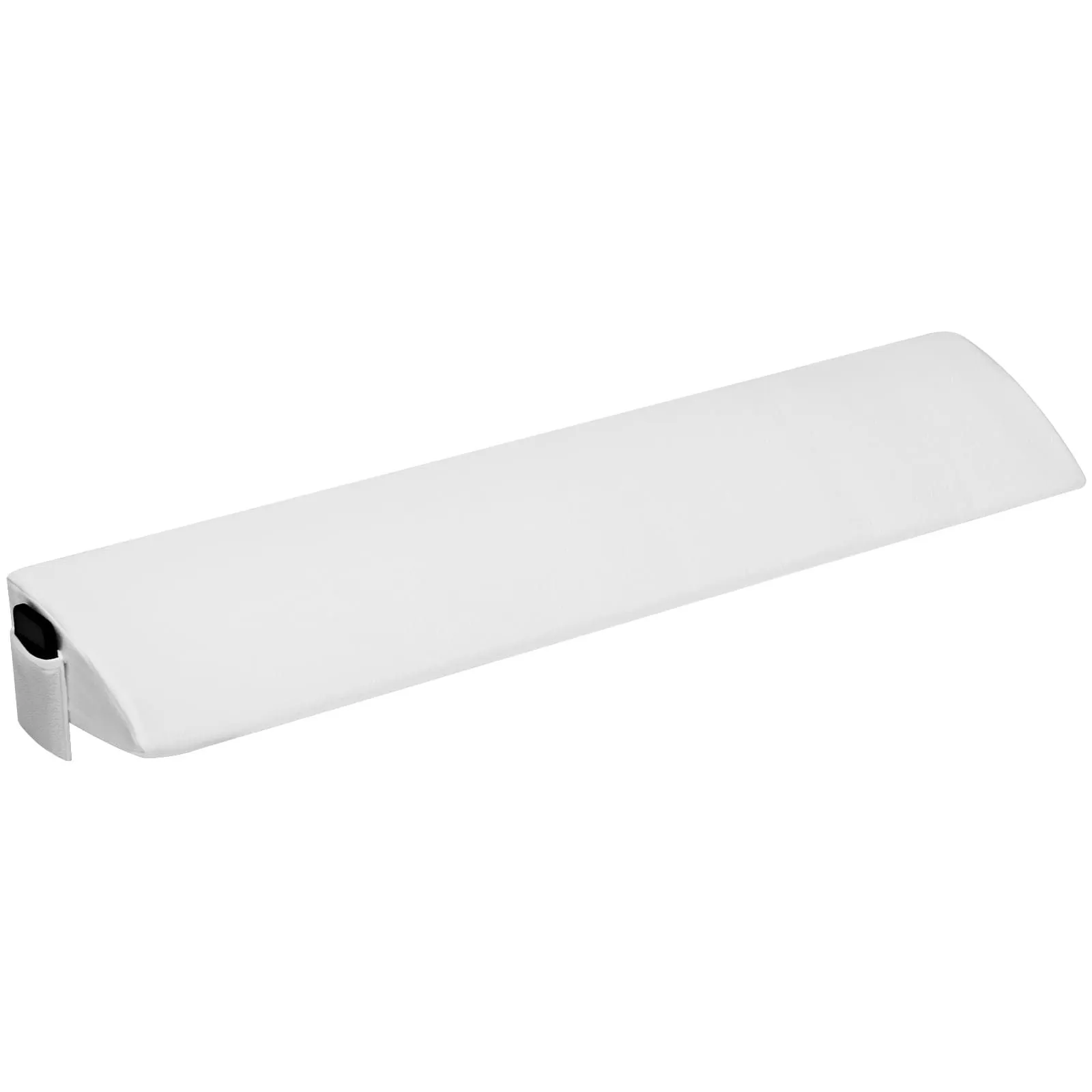 Gymax Wedge Pillow Queen Size Bolster Close the Gap Filler With Side Pocket in White