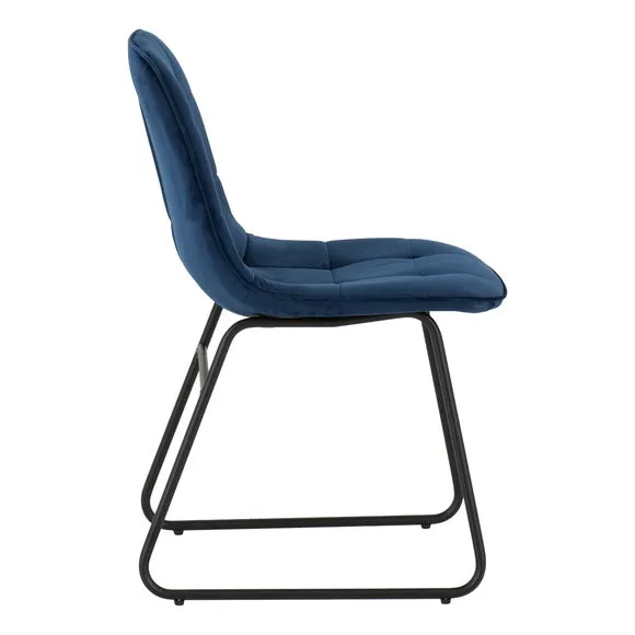 Lukas Set of 2 Dining Chairs, Velvet 4
