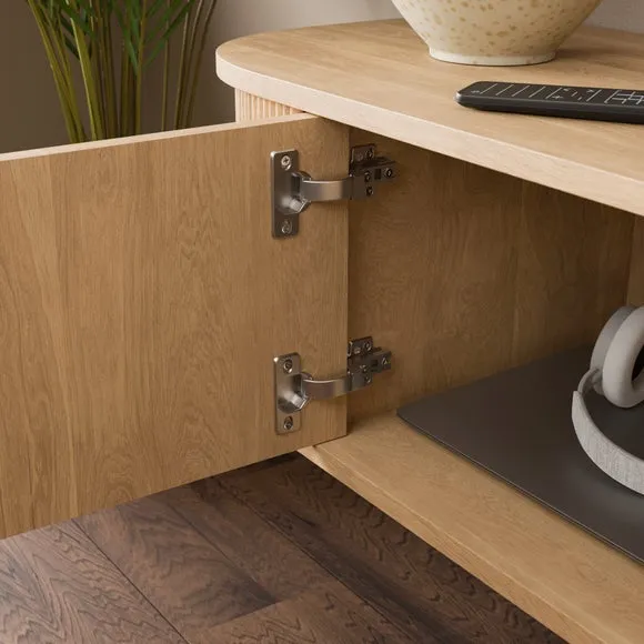 Mateo Wall Mounted TV Unit, Wood Effect 3
