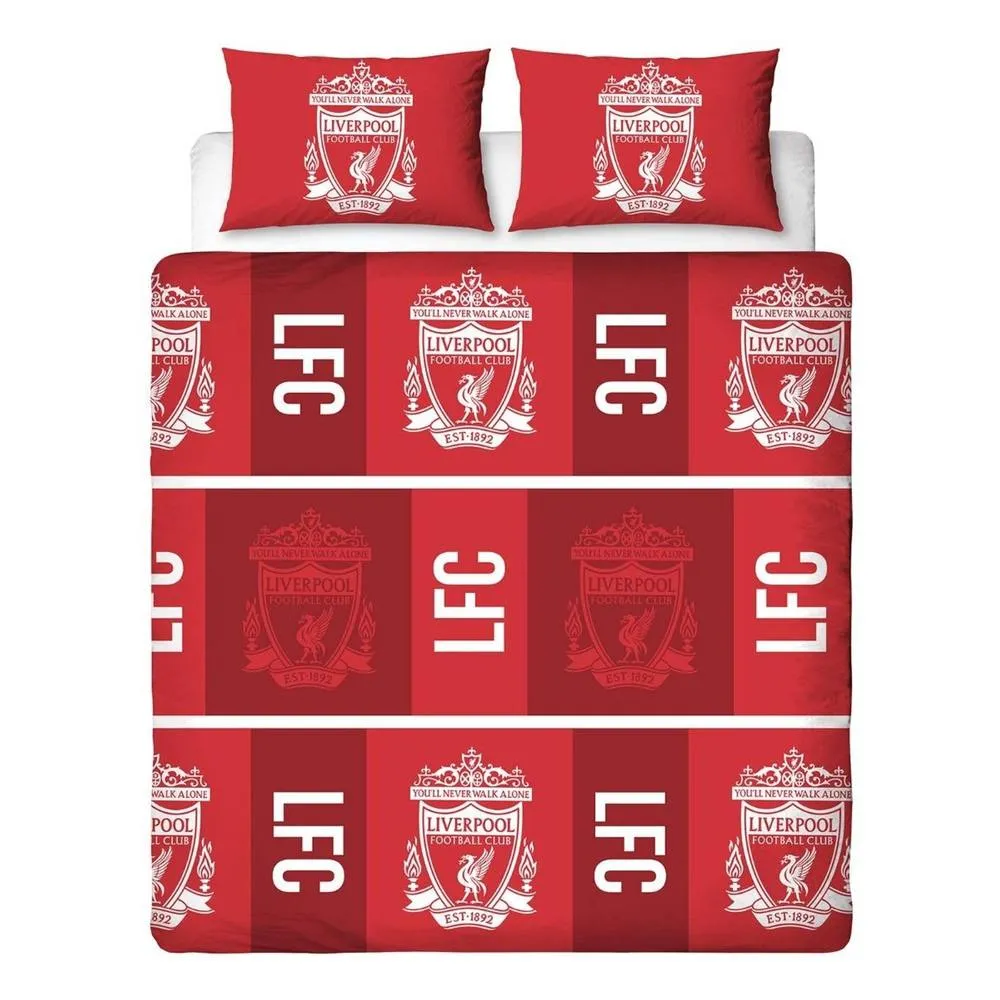 Liverpool FC 91 Rotary Crest Reversible Duvet Cover Set in Red