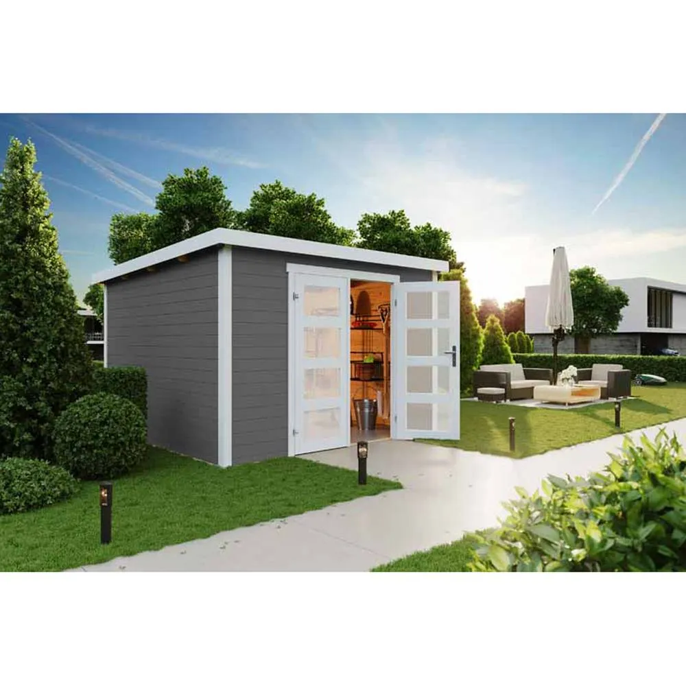 Lasita Maja Ltd Zambezi 6-Log Cabin, Garden Room, Home Office - L320xW274.7xH210.9 cm in Brown 4