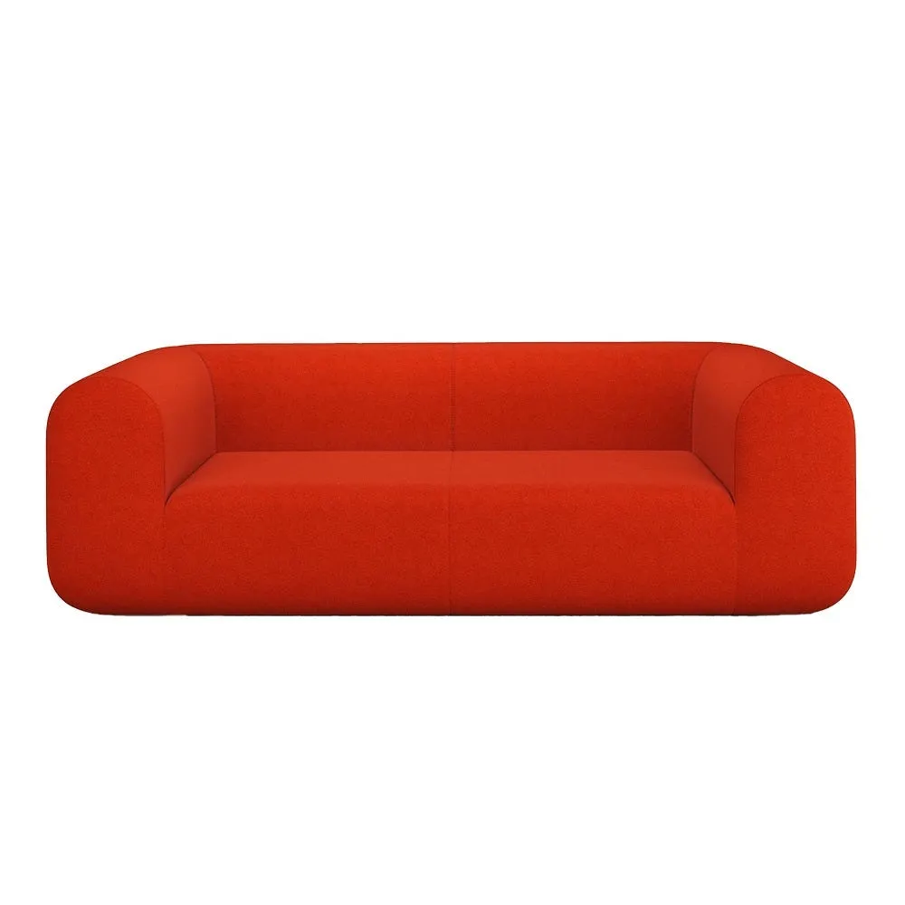 Tom Dixon Plump 2.5 Seater Sofa Config 1 Hallingdal 0600 Black Legs 2