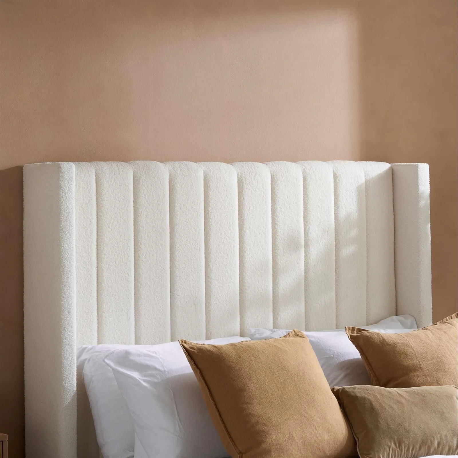 Birlea Maisey Ottoman White Boucle Bed 3