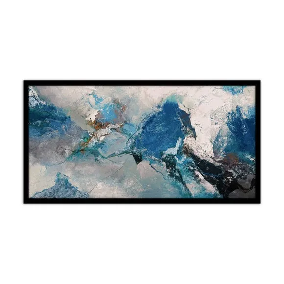 Hurricane Blue Framed Print 2