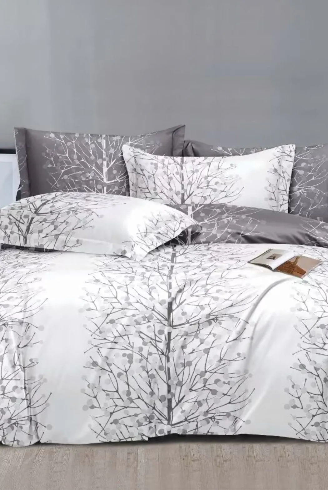 Ezysleep Silver Nature Printed Duvet Set