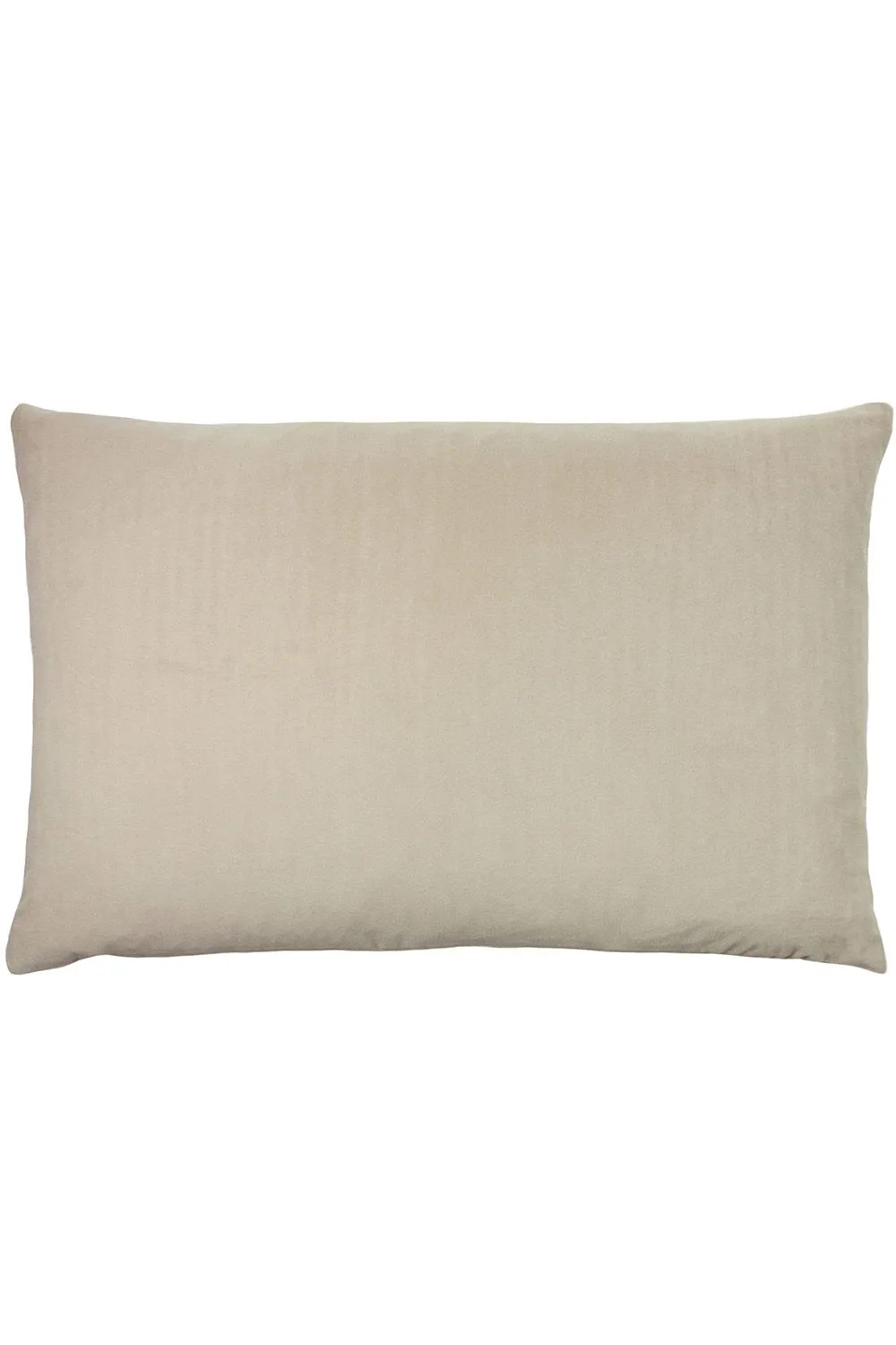 Furn Contra Soft Velvet Contrast Coloured Reverse Cushion in Natural