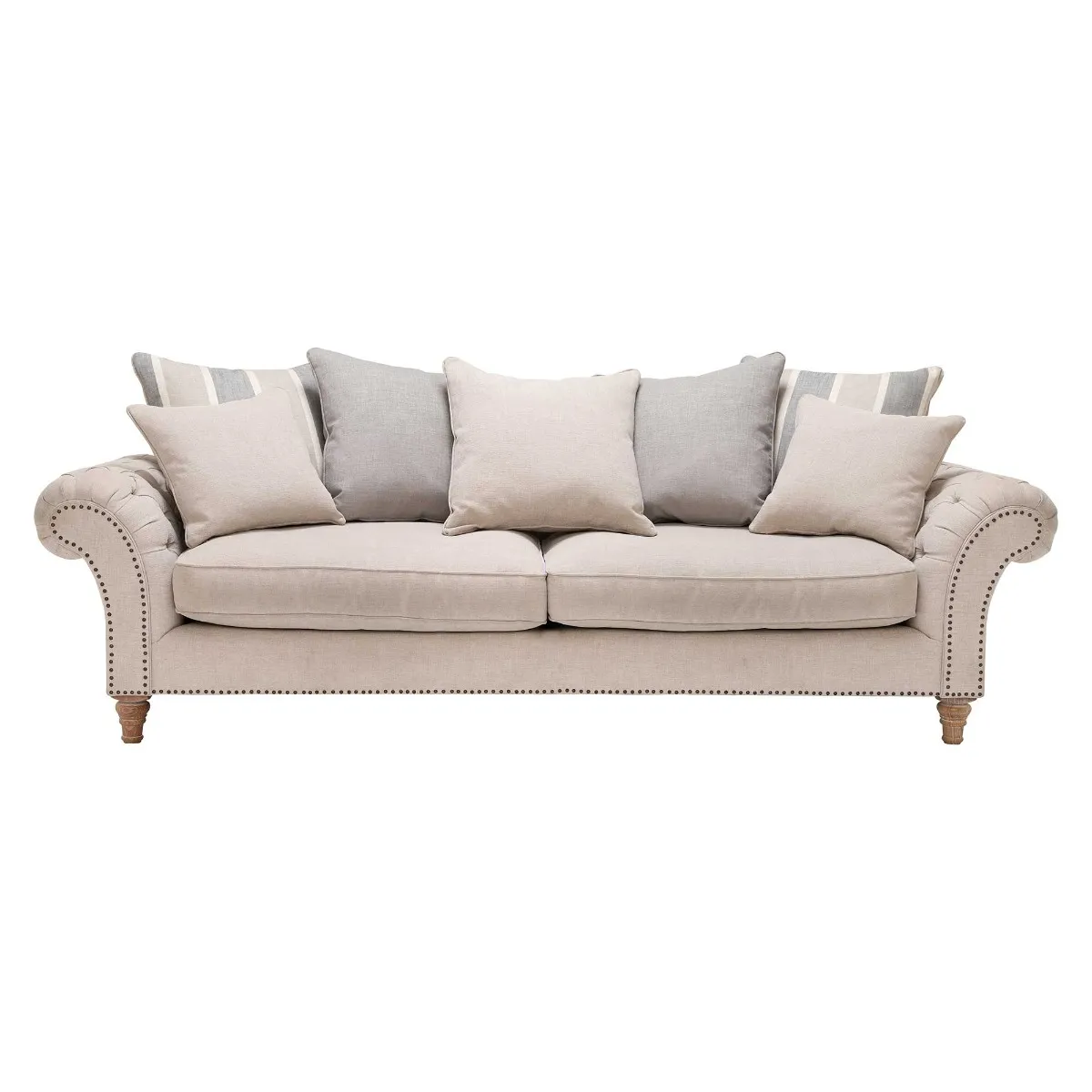 Craven Extra Large Sofa With Studs - Barker & Stonehouse