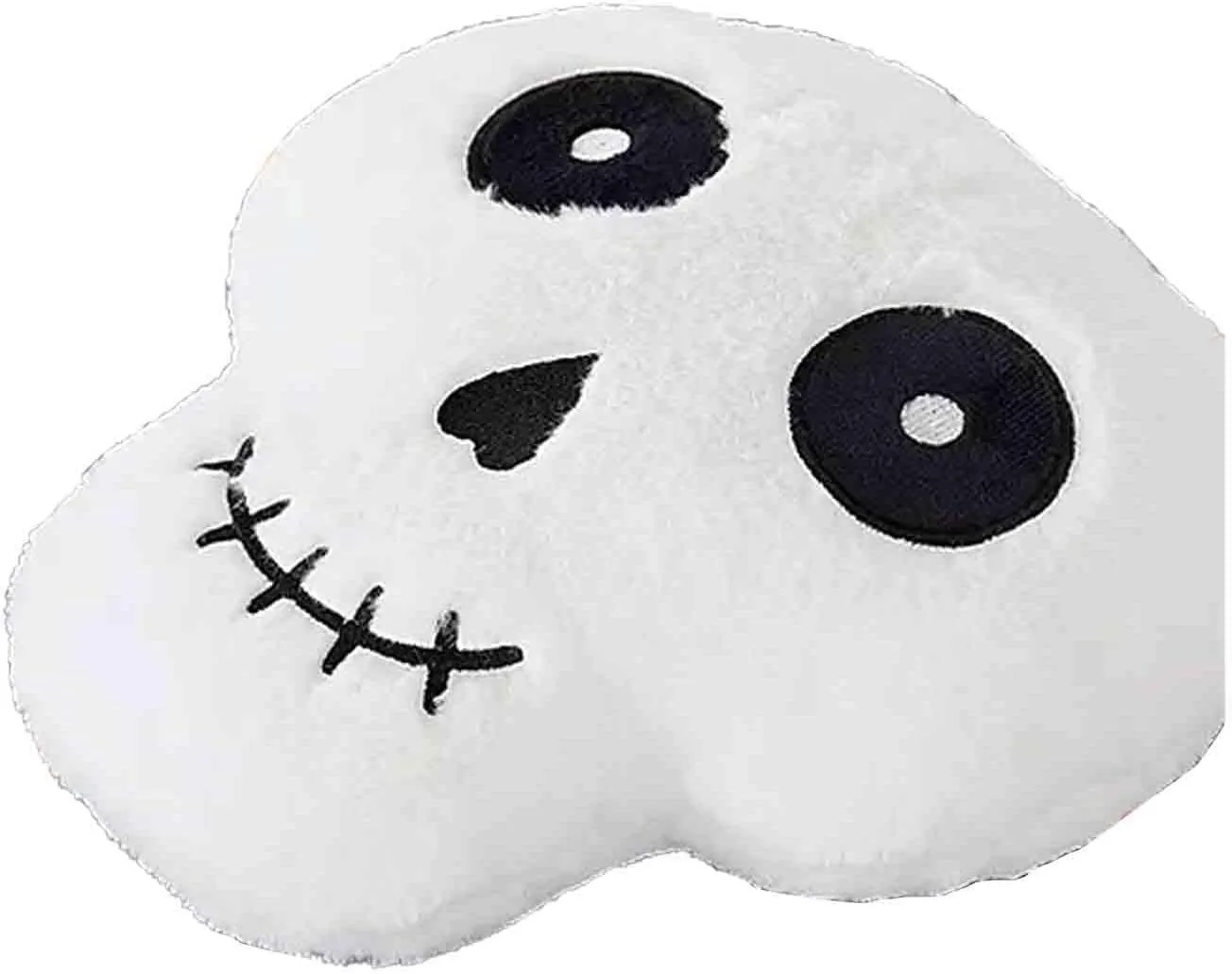 Smart Living Halloween Ghost & Magical Cat Fleece Cushions - Spooky Decor Pillows in White 2