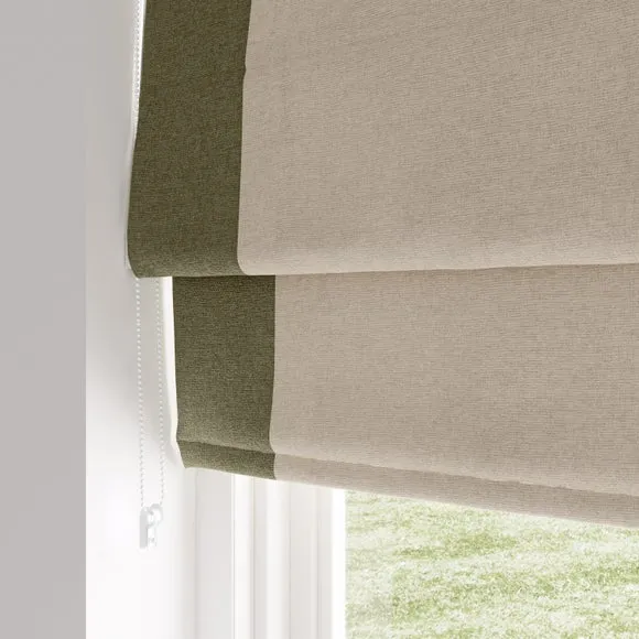 Luna Bordered Easy Chain Blackout Roman Blind 5