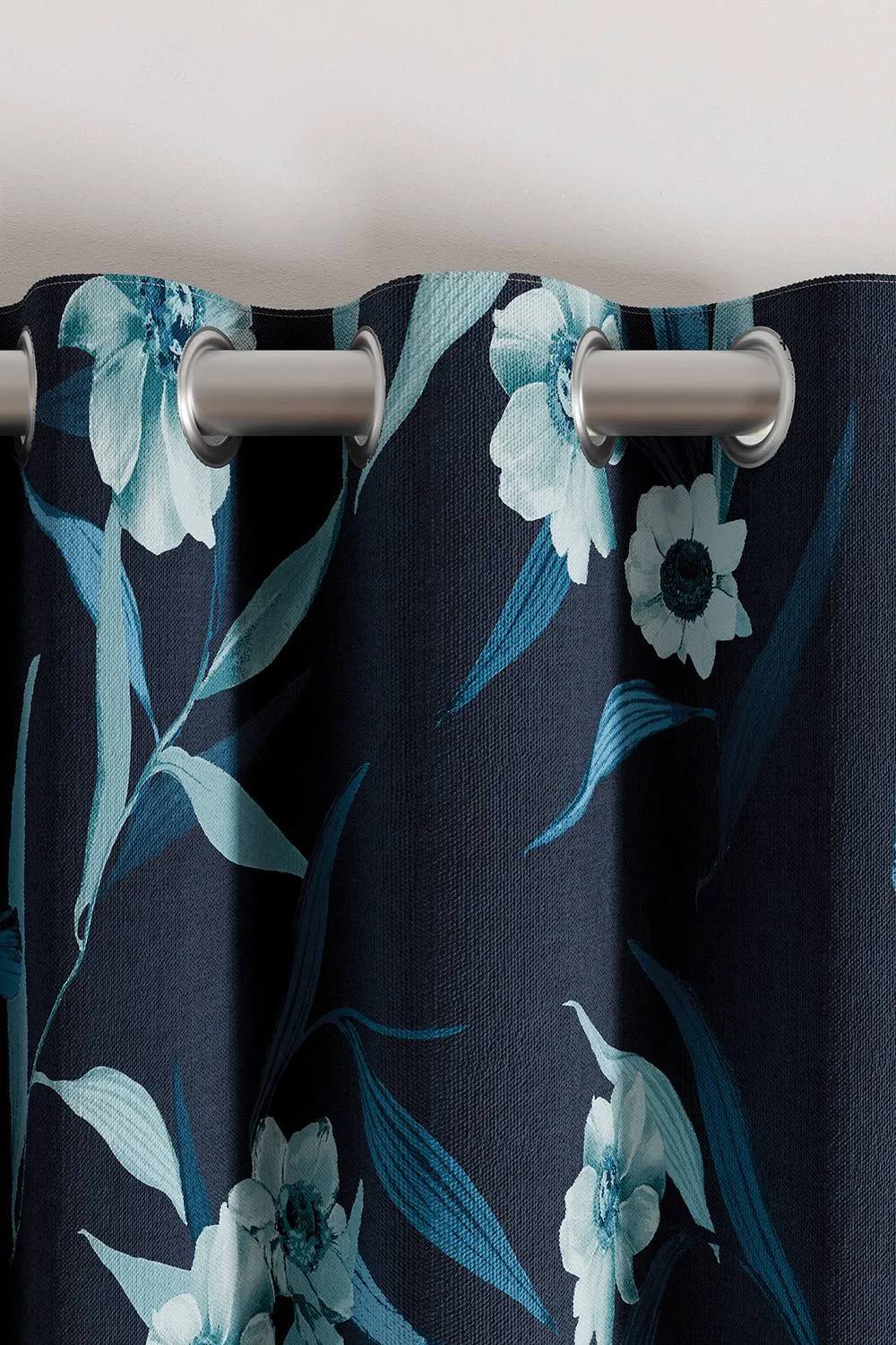 Ted Baker 'Cabana' Cotton Lined Curtains in Navy 2