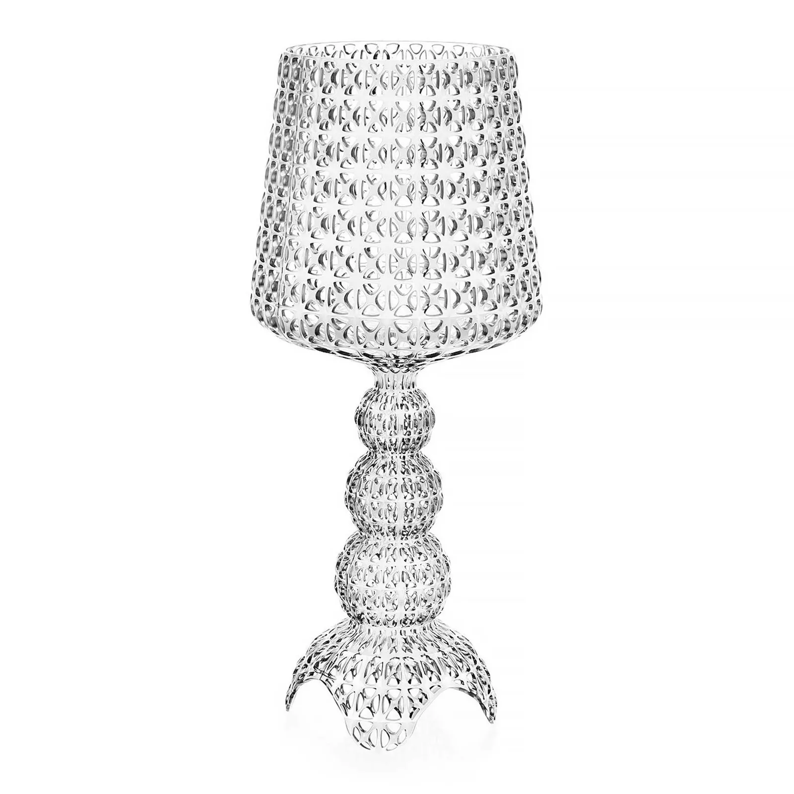Kartell Mini Kabuki Table Lamp 30X70 Crystal, Neutral | Barker & Stonehouse