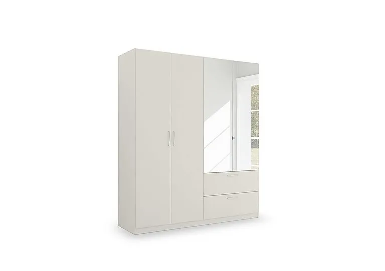 Impulse 181cm 4 Door Combi Wardrobe with 2 Mirror Doors