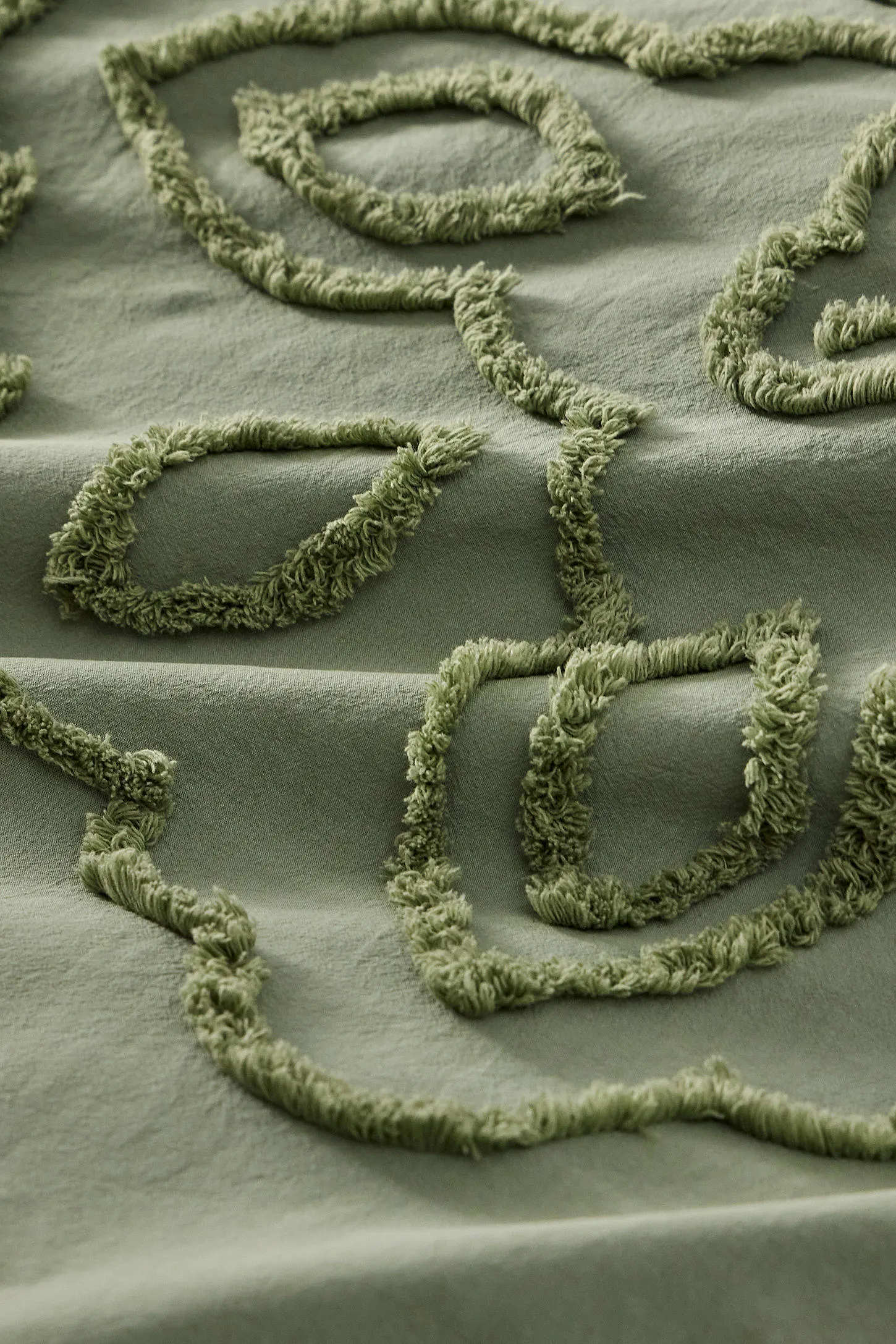 Khaki Acacia Tufted Duvet Set - Khaki 4