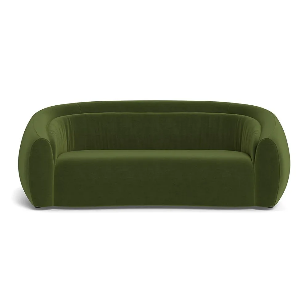Heal's Flora 3 Seater Sofa Nobilis Velvet Leaf