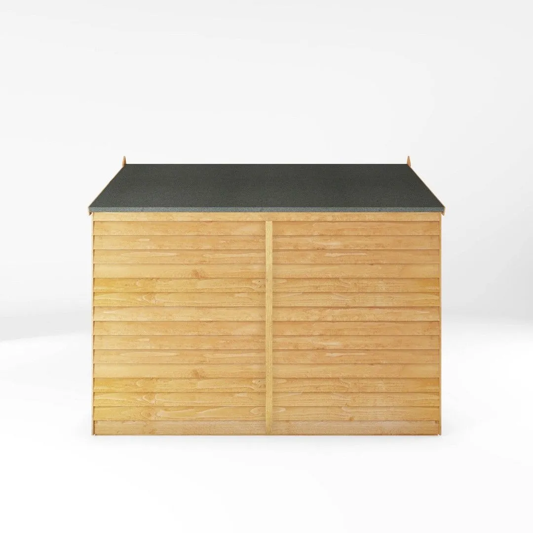 Mercia Single Door Overlap Apex Windowless Shed - L240.4 x W190.5 x H198.6 cm in Brown 3