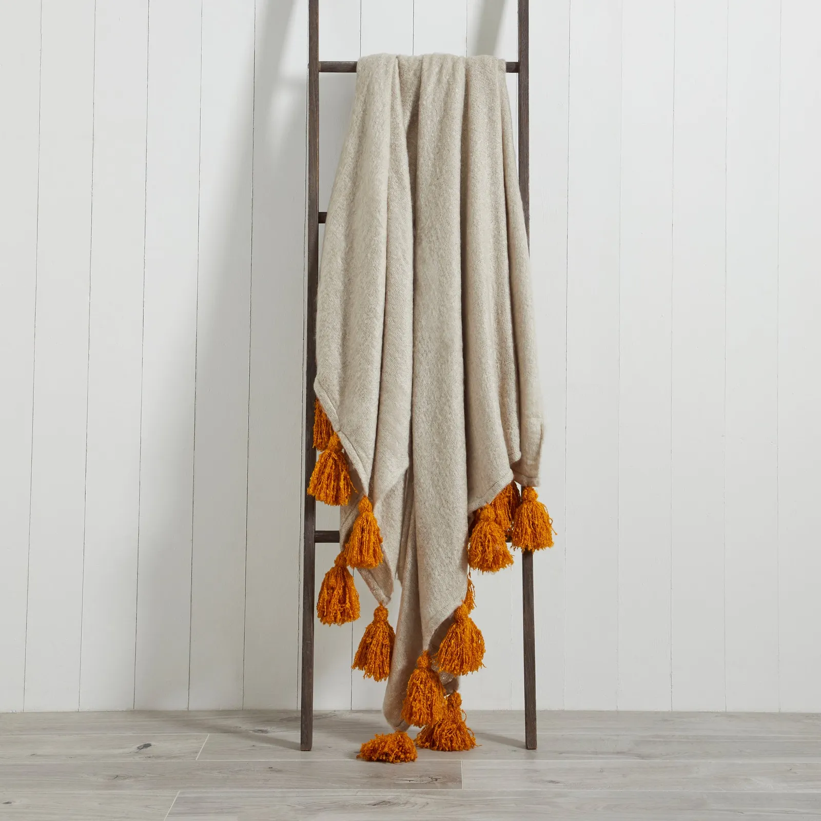 Romily 130cm x 180cm Throw Grey and Yellow