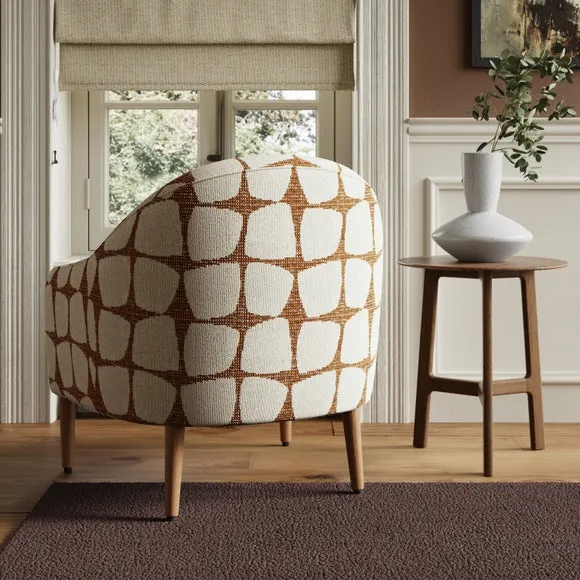 Kaspar Modern Jacquard Tub Chair 2