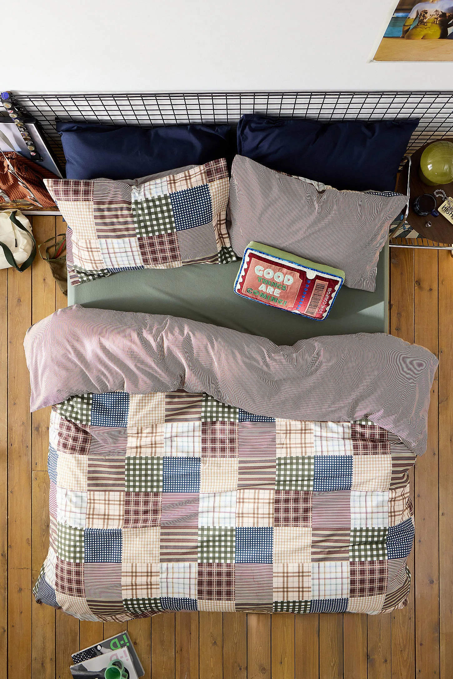 Check Patch Reversible Duvet Set 2