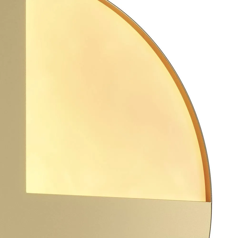 Netlighting Jupiter Modern Integrated LED Wall Lamp Brass 3000K in Gold 3