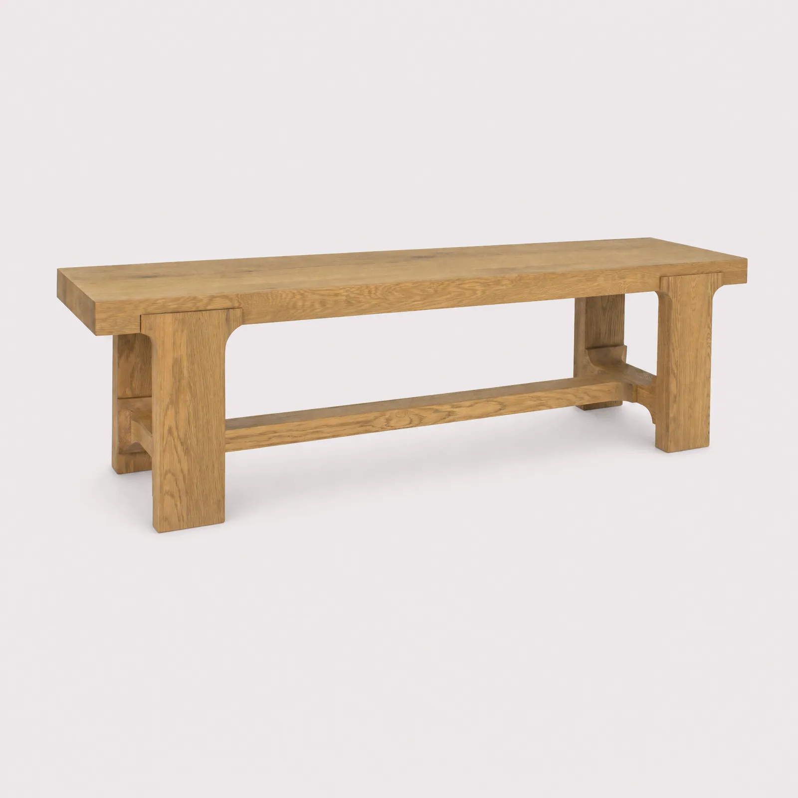 Wade 160Cm Bench, Neutral Wood | Barker & Stonehouse
