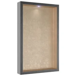 Concept Pre-finished Metallic Bronze Effect Recessed Bathroom Storage Unit 1600 x 350 x 180mm