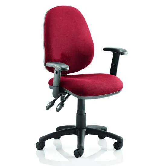 Luna II Office Chair In Bergamot Cherry With Arms