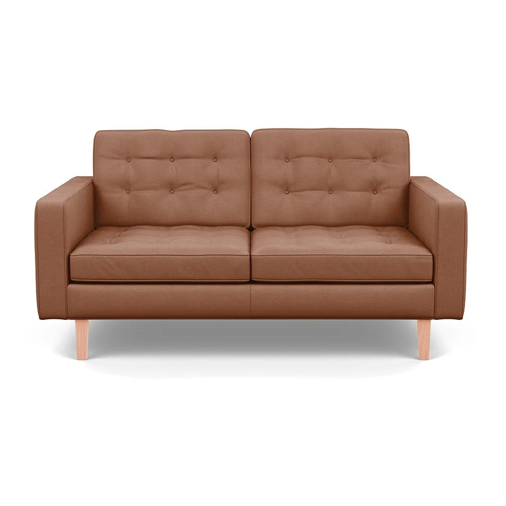 Heal's Hepburn 2 Seater Siena Cotton Clay Natural 1
