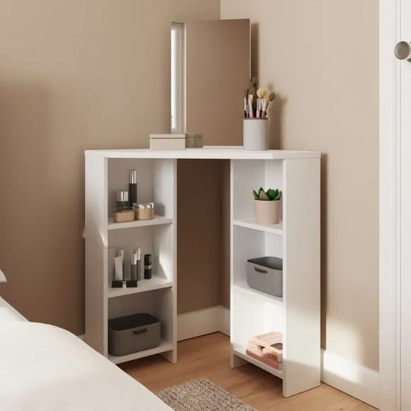 Frances Corner Dressing Table with Mirror 2